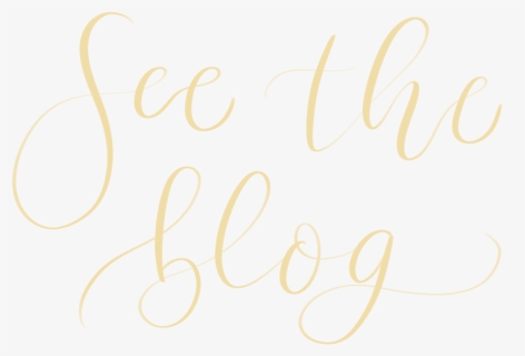 See The Blog - Calligraphy, HD Png Download, Free Download