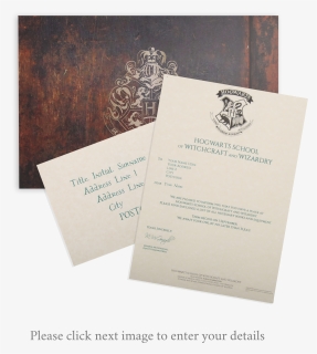 Receive Your Very Own Replica Hogwarts Acceptance Letter - Clip Art, HD Png Download, Free Download