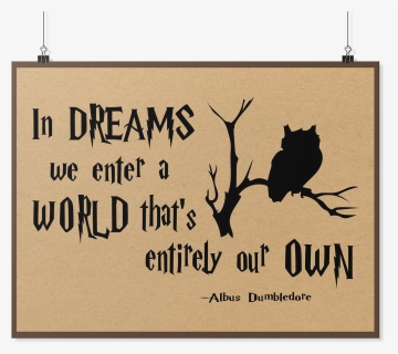 Harry Potter In Dream We Enter A World Poster , Png - Poster, Transparent Png, Free Download