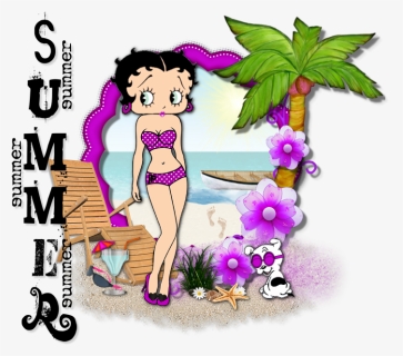 Thanksgiving Blingee Clipart Clip Freeuse Stock Betty - Summer Time Betty Boop, HD Png Download, Free Download