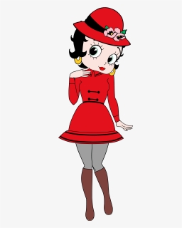 Betty Boop Animé Winter Break Render - Betty Boop Characters Cartoon Drawing, HD Png Download, Free Download