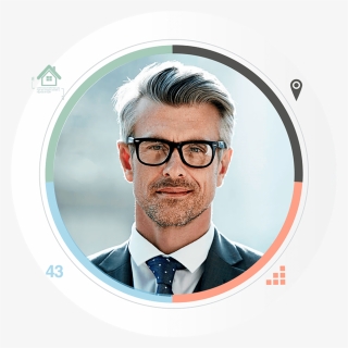 Le Inversionista Lentes - Business Man Grey Hair, HD Png Download, Free Download