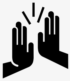 High Five Rubber Stamp - High Five Clipart Transparent Background, HD Png Download, Free Download