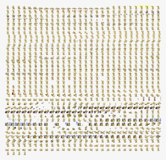 Stickman Sprite Sheet Free , Png Download - Clippy Sprite Sheet, Transparent Png, Free Download