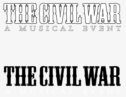 The Civil War Logo Black And White - Calligraphy, HD Png Download, Free Download