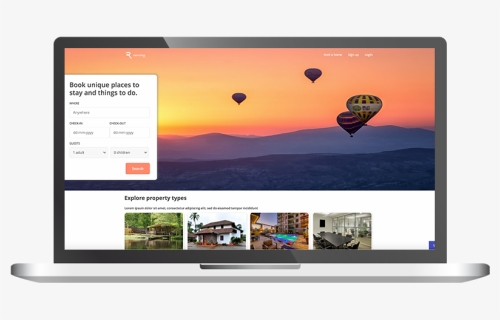 Airbnb Clone - Hot Air Balloon, HD Png Download, Free Download