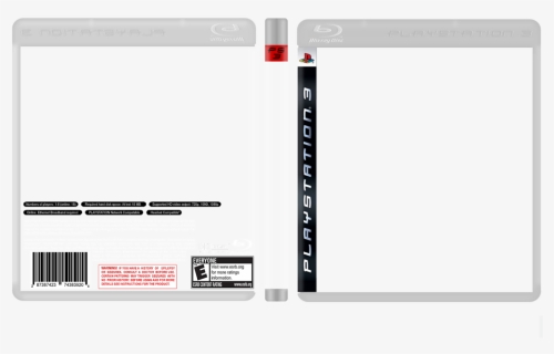 Ps3 Disc Case Template , Png Download - Ps3 Disk Cover Template, Transparent Png, Free Download