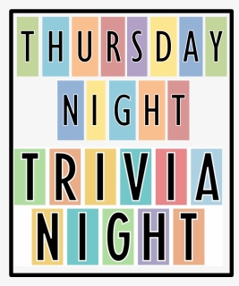 Trivia Night , Png Download - Thursday Night Trivia Night, Transparent Png, Free Download