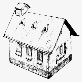 House Drawing 4 - House, HD Png Download, Free Download