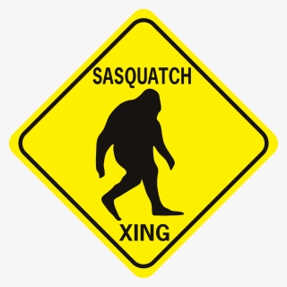 Sasquatch Xing Diamond - Sign In The Road, HD Png Download, Free Download