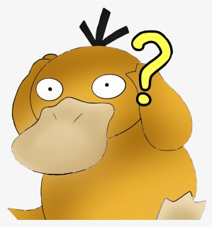 #pokemon #confused #psyduck #drawing #nottracing #freetoedit - Cartoon, HD Png Download, Free Download