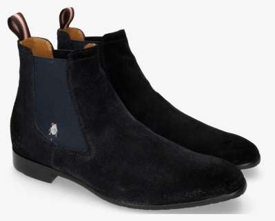 Ankle Boots Ryan 1 Suede Pattini Navy Shade Black Sherling - Chelsea Boot, HD Png Download, Free Download