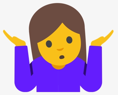 Shrug Emoji Android Clipart , Png Download - Shrug Clipart, Transparent Png, Free Download