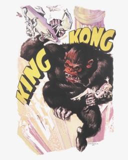 King Kong Plane Grab Toddler T-shirt - King Kong Original Vintage Movie Poster, HD Png Download, Free Download