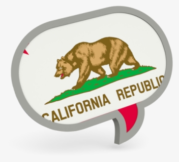 Speech Bubble Icon - New California Republic Flag, HD Png Download, Free Download