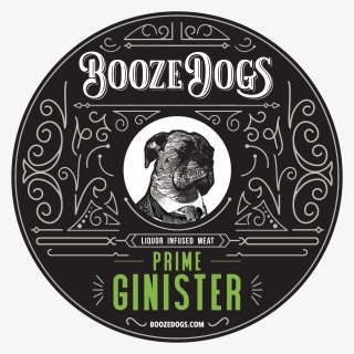 Booze Dogs Label Circle Gin Print 01 - Circle, HD Png Download, Free Download