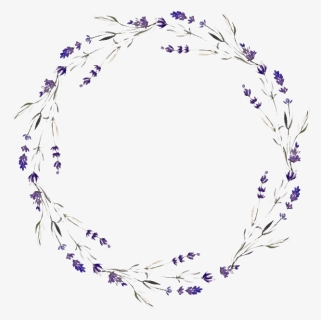 Lilac Wreath Png High-quality Image - Purple Flowers Watercolor Background, Transparent Png, Free Download