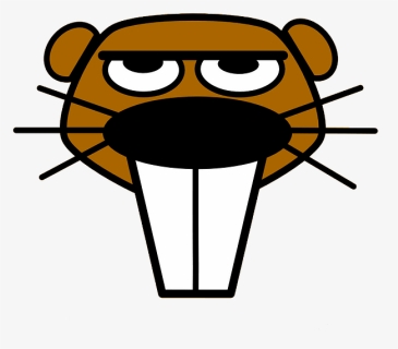 Cartoon Beaver Face Clipart, HD Png Download, Free Download
