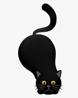 Playful Black Cat Clipart - Domestic Short-haired Cat, HD Png Download, Free Download