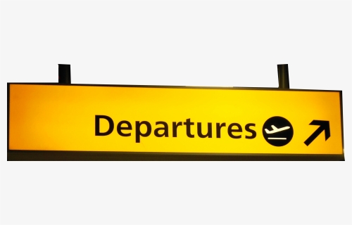 - Departure Signs In Airport Png , Png Download - Airport Departure Sign Png, Transparent Png, Free Download