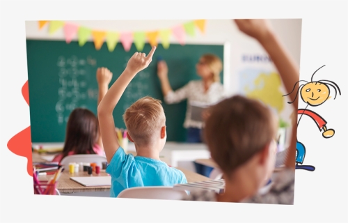 Transparent Teacher Classroom - Kids Start School, HD Png Download, Free Download
