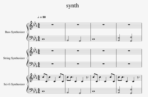 Tommy Gun Synth - Coldplay Clocks Sheet Music, HD Png Download, Free Download