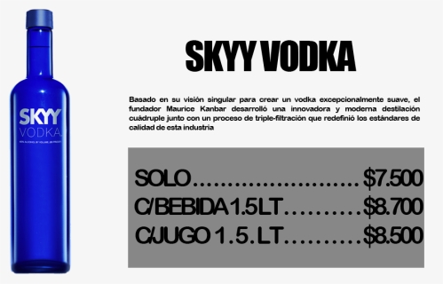 Skyy Vodka Angebote 07l Aktionspreisde - Skyy Vodka Bottle, HD Png Download, Free Download