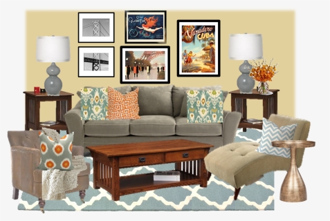 Traveled Living Room - Coffee Table, HD Png Download, Free Download