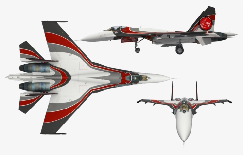 Jet Fighter Png Images - Su 27 Mig 29, Transparent Png, Free Download