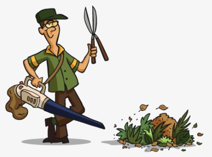 Gardener Clipart Garden Thing - Gardening Services Cartoon, HD Png Download, Free Download