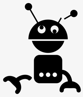 Vector Robots Silhouette - Силуэт Робот, HD Png Download, Free Download