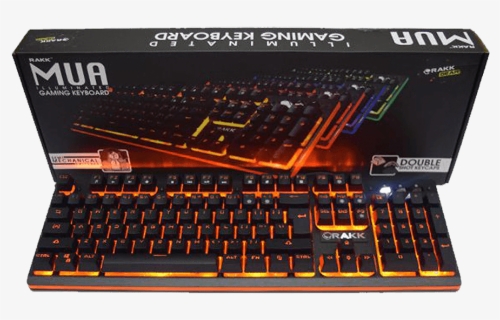 Rakk Mua Illuminated Plunger Gaming Keyboard Orange"  - Numeric Keypad, HD Png Download, Free Download