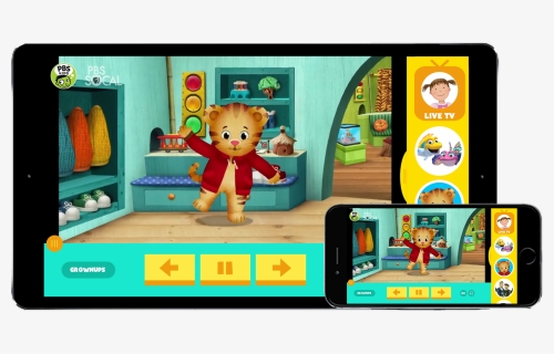 Ipad With Pbs Socal On Screen - Daniel Tiger's Neighborhood Memes, HD Png Download, Free Download