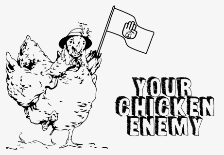 The Book Of Daniel Clipart Png Black And White Library - Chicken Enemy, Transparent Png, Free Download