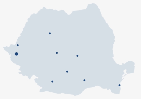 Romanian Regional Blank Map, HD Png Download, Free Download