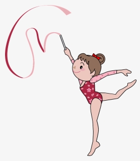 Rhythmic Gymnastics Ribbon Clipart Rhythmic Gymnastic Cartoon