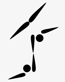 Acrobatic Gymnastics Png - Gymnastics Pictogram, Transparent Png, Free Download