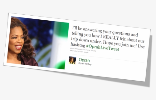 Oprah Twitter - Girl, HD Png Download, Free Download