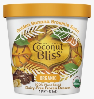 Pint Of Golden Banana Brownie Swirl, HD Png Download, Free Download