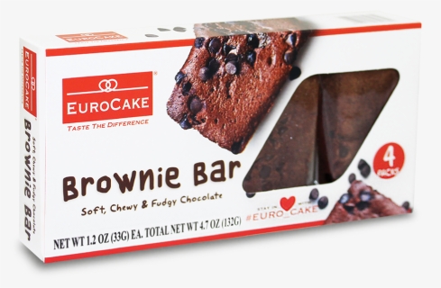 Eurocake Cake Bar Brownie - Euro Cake Brownie Cake, HD Png Download, Free Download