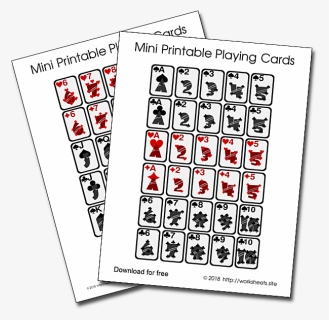 Printable Deck Of Cards , Png Download - Downloadable Printable Card Deck, Transparent Png, Free Download