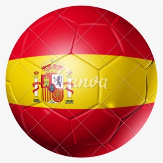 Spain Soccer Logo Png - Soccer Ball With Spain Flag Png, Transparent Png, Free Download