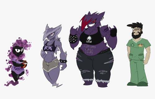 Gengar Evolution - Cartoon, HD Png Download, Free Download
