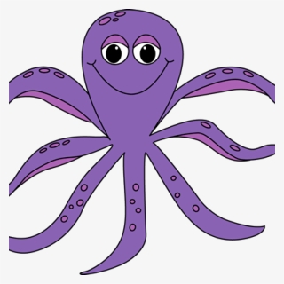 Banner Black And White Library Clipart Volleyball Hatenylo - Purple Octopus Clipart, HD Png Download, Free Download