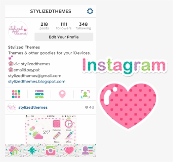 Playful Instagram Theme - Heart, HD Png Download, Free Download