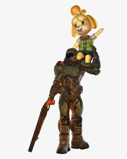 38* Toy Action Figure - Wholesome Doomguy And Isabelle, HD Png Download, Free Download