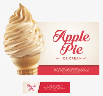 Apple Pie Ice Cream Mandy Jefferis - Soft Serve Ice Creams, HD Png Download, Free Download