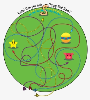 Maze For Cereal Box - Circle, HD Png Download, Free Download