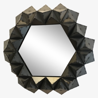 Hand Crafted Spot Welded Pyramid Mirror - Crystal, HD Png Download, Free Download