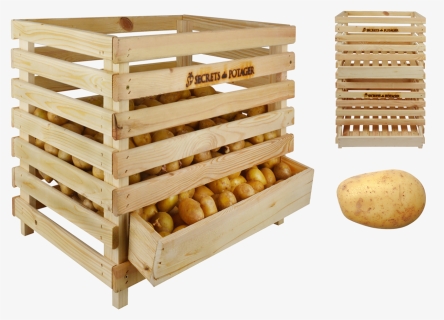 Wooden Potato Crate - Esschertdesign Potato Crate Wood, HD Png Download, Free Download